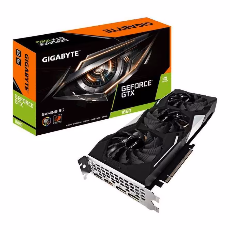 کارت گرافیک گیگابایت GeForce GTX 1660 GAMING 6G