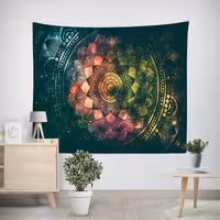 پوستر مدل پارچه ای پرینتینگ لند طرح تپستری Mandala کد M23