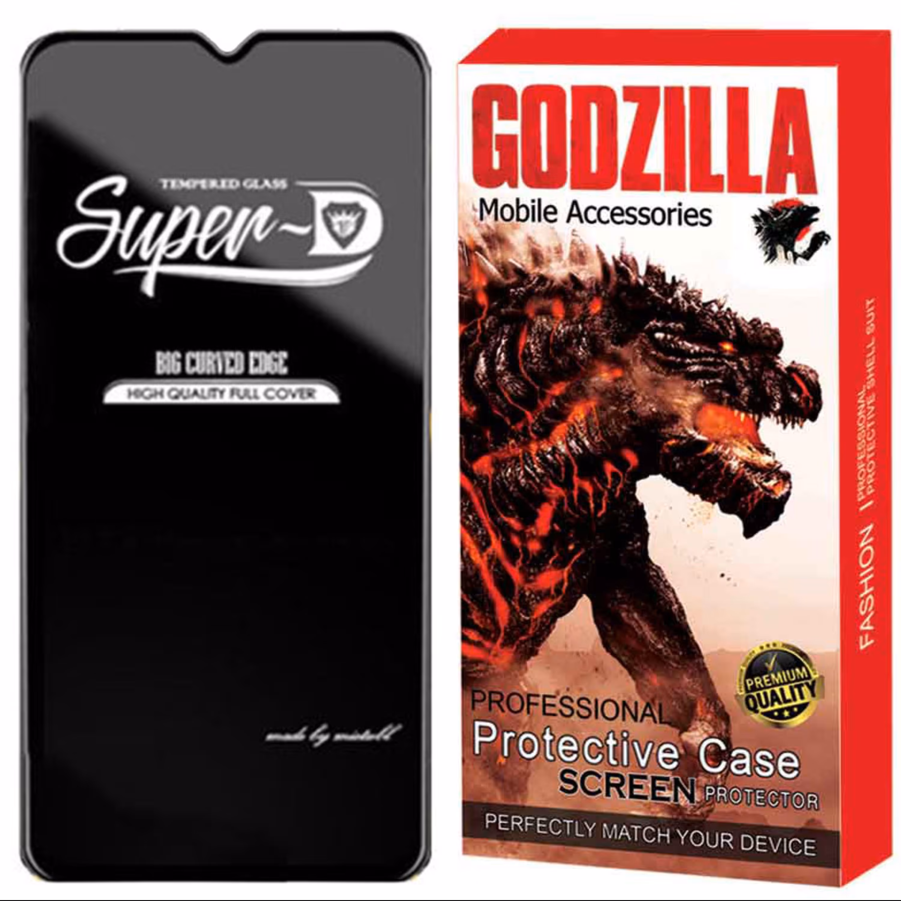 گلس گودزیلا مدل Super D برای گوشی سامسونگ Samsung Galaxy A20s