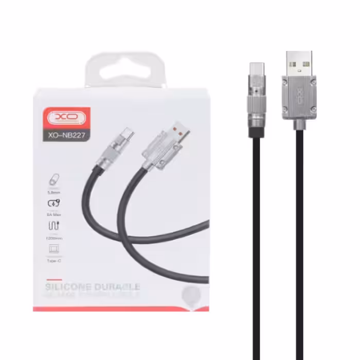 کابل تبدیل فست شارژ USB به Type-C ایکس او مدل NB227