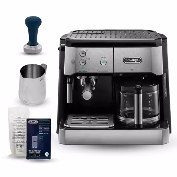 اسپرسو ساز دلونگی مدل BCO421.S Barista Pack   تمپر و پیچر