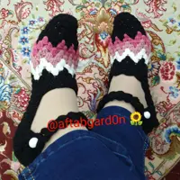 جوراب بافتنی قلاب بافی 4 رنگ گالری آفتابگردون