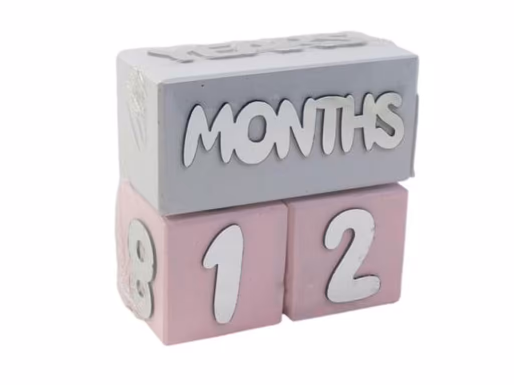 مکعب چوبی اعداد گاه شمار نوزادی