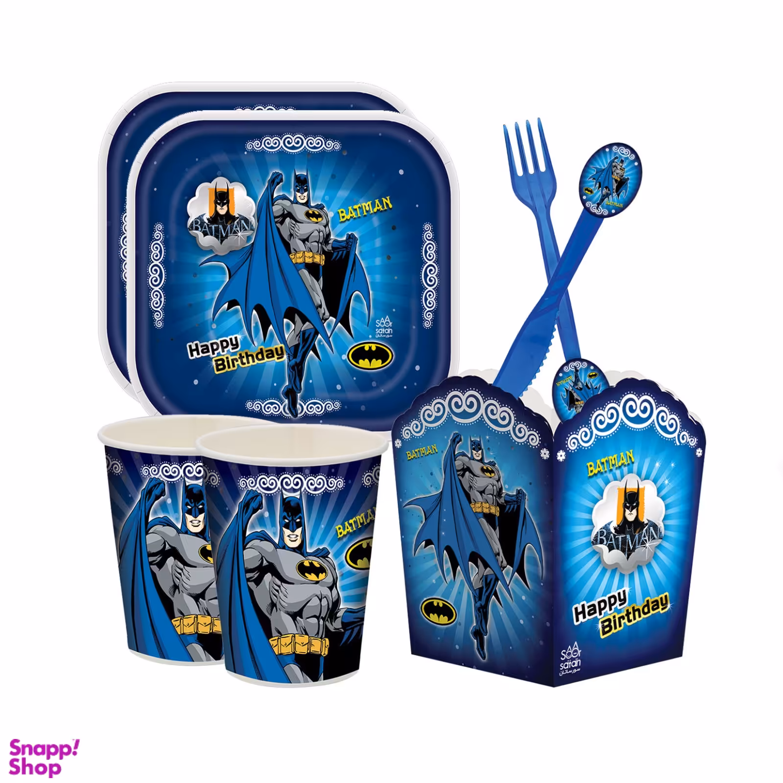 مجموعه 59 عددی تم تولد طرح بتمن مدل BM