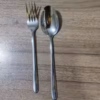 قاشق و چنگال استیل یونیک طرح دونا