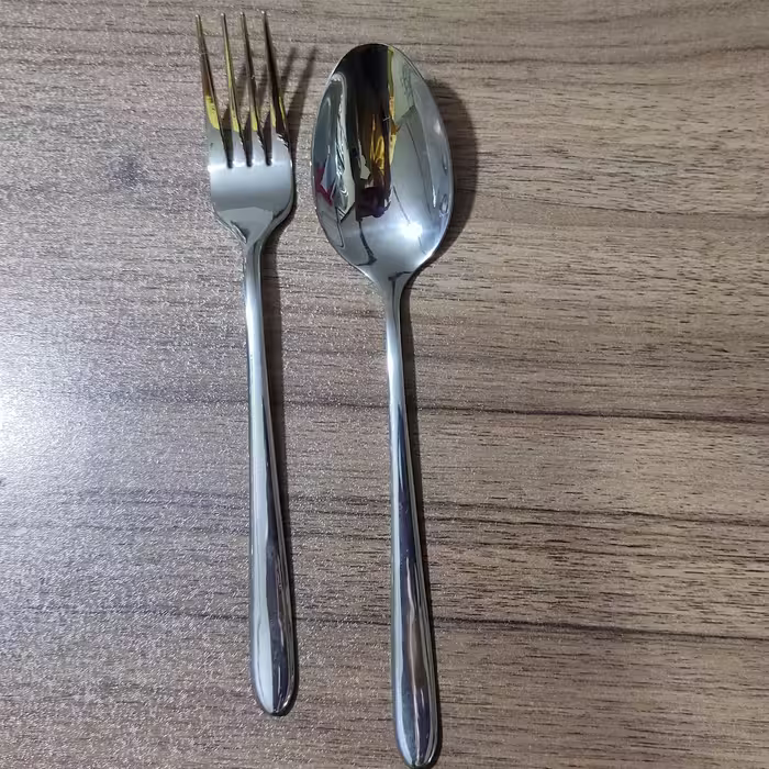 قاشق و چنگال استیل یونیک طرح دونا
