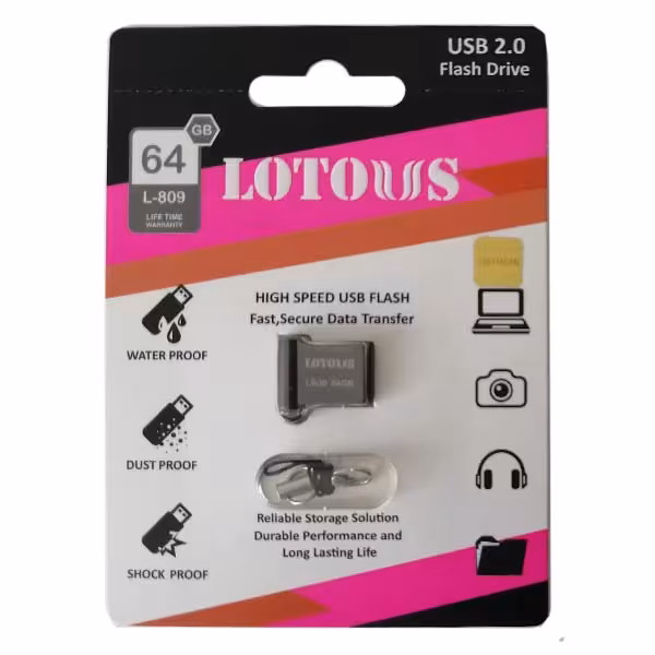 فلش مموری لوتوس مدل L809 ظرفیت 64 گیگابایت