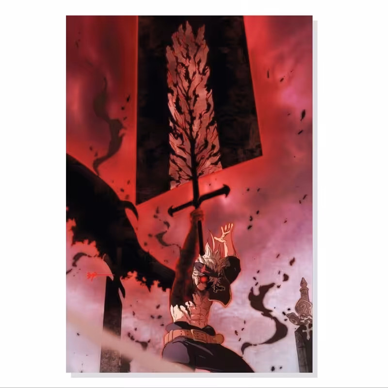 تابلو. شاسی طرح انیمه شبدر سیاه آستا مدل M0258