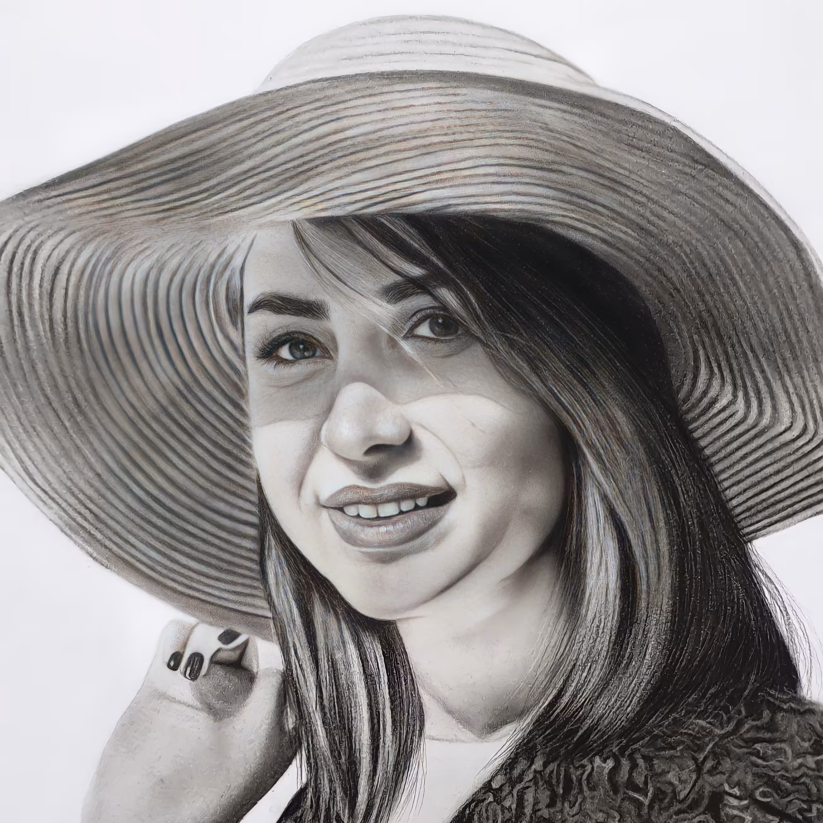 طراحی سیاه قلم طرح سفارشی ابعادA3