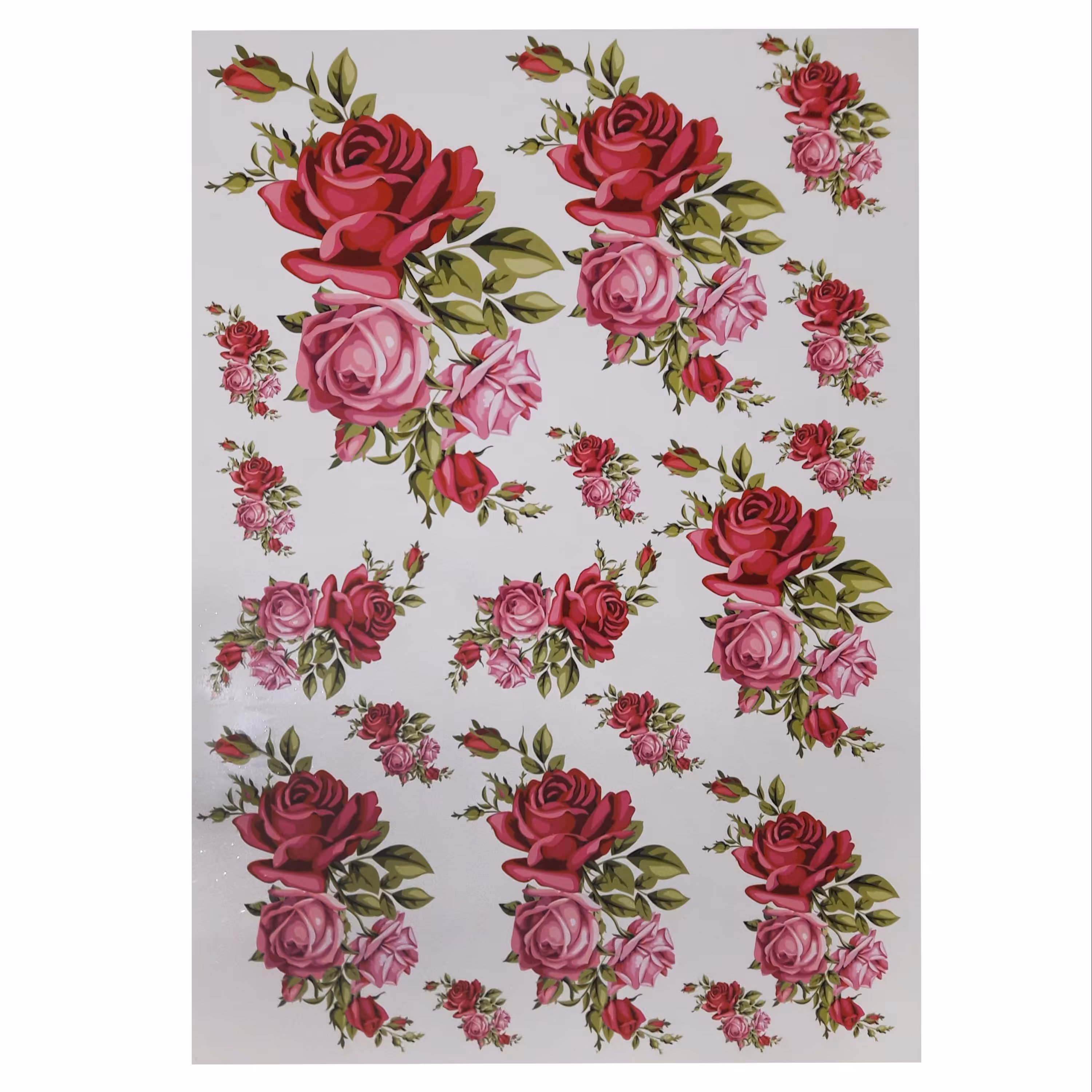 ترنسفر طرح رز سرخ ابعاد 30در 40 cm