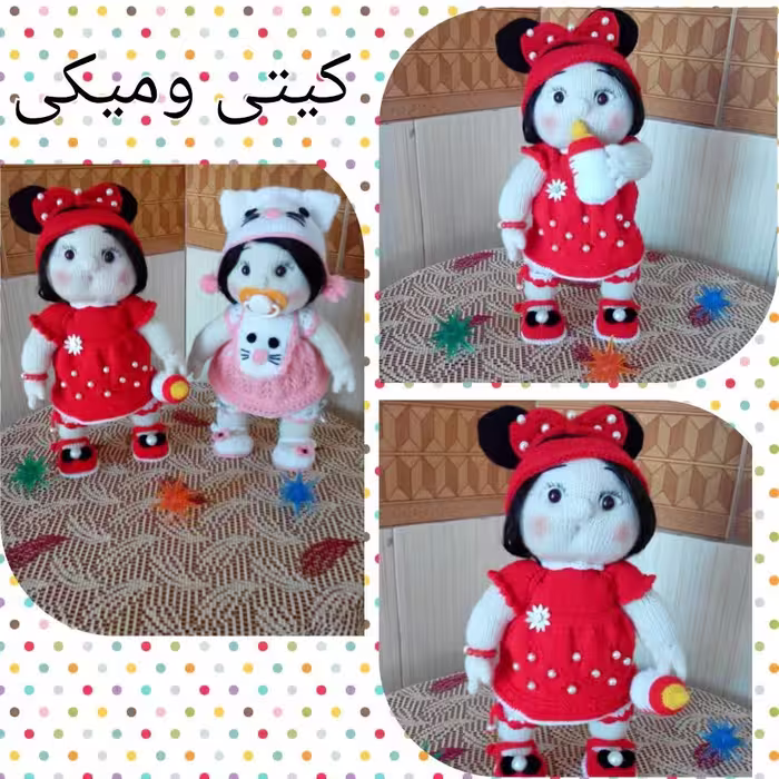 عروسک  بافتنیدخترانه برای کادو تولد و روز دختر