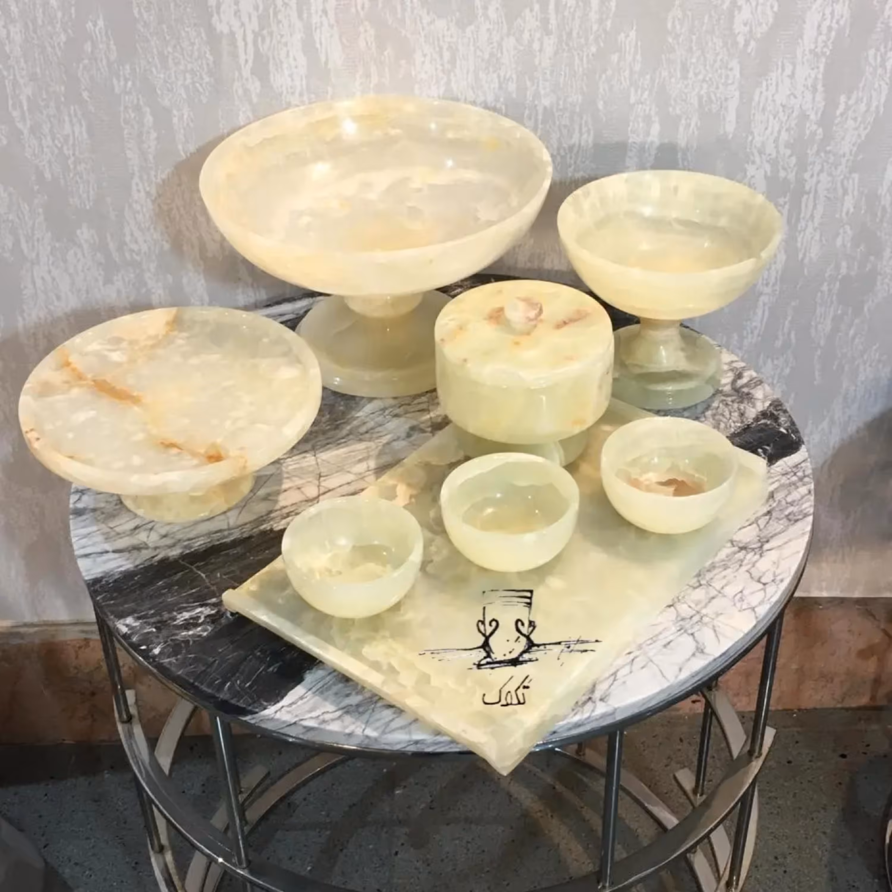 ست پذیرایی مرمر سنگی