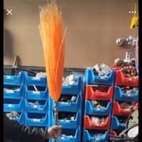 جارو شهرداری یا فراشی با دسته فلزی 