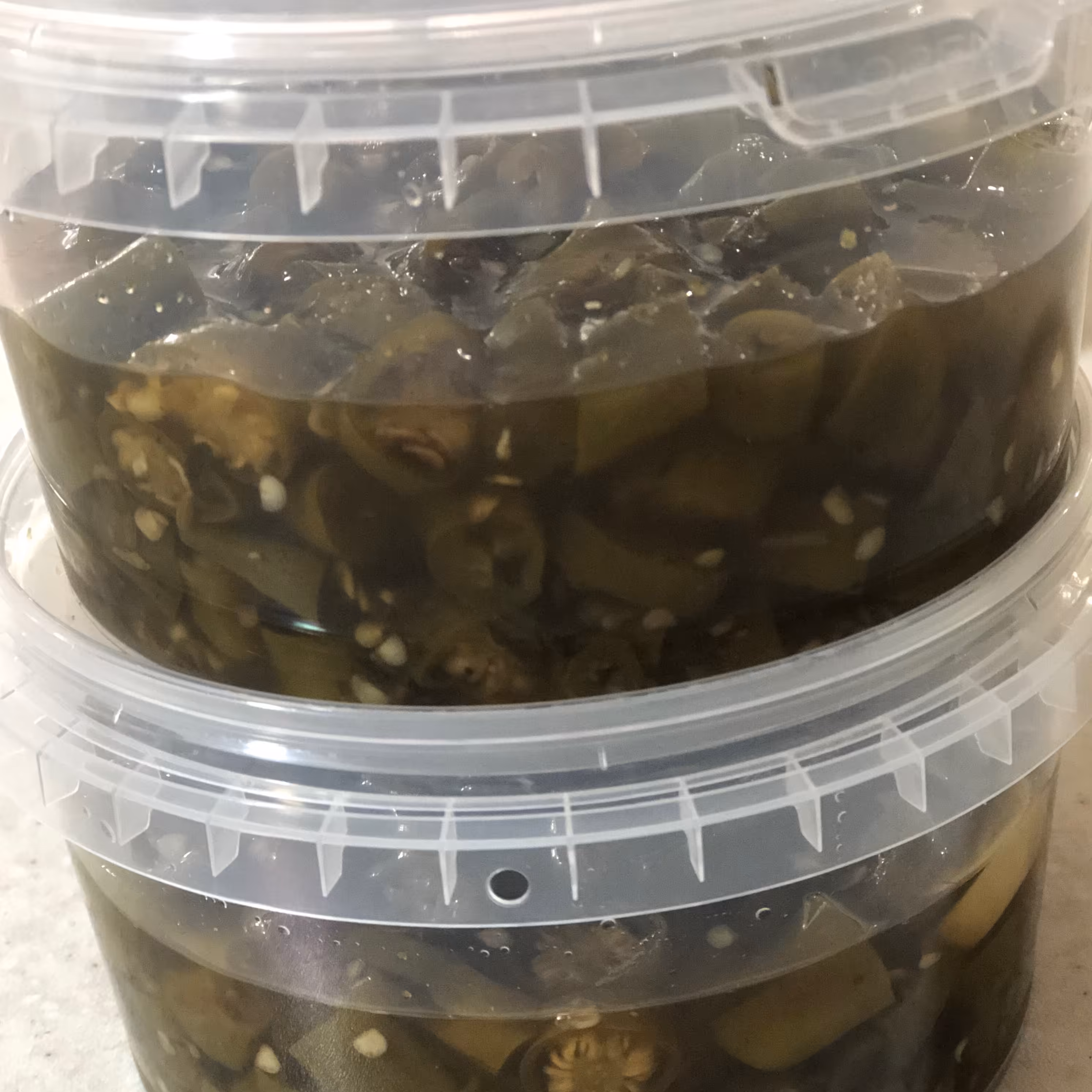 ترشی فلفل آتیشی فرانه فوق تند با سبزیجات معطر و سرکه کاراملی 350گرمی