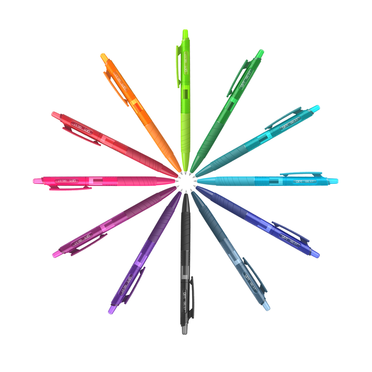 خودکار فشاری ژل کرند مدل GP1 سایز 0.7 میلی متر بسته 12 عددی