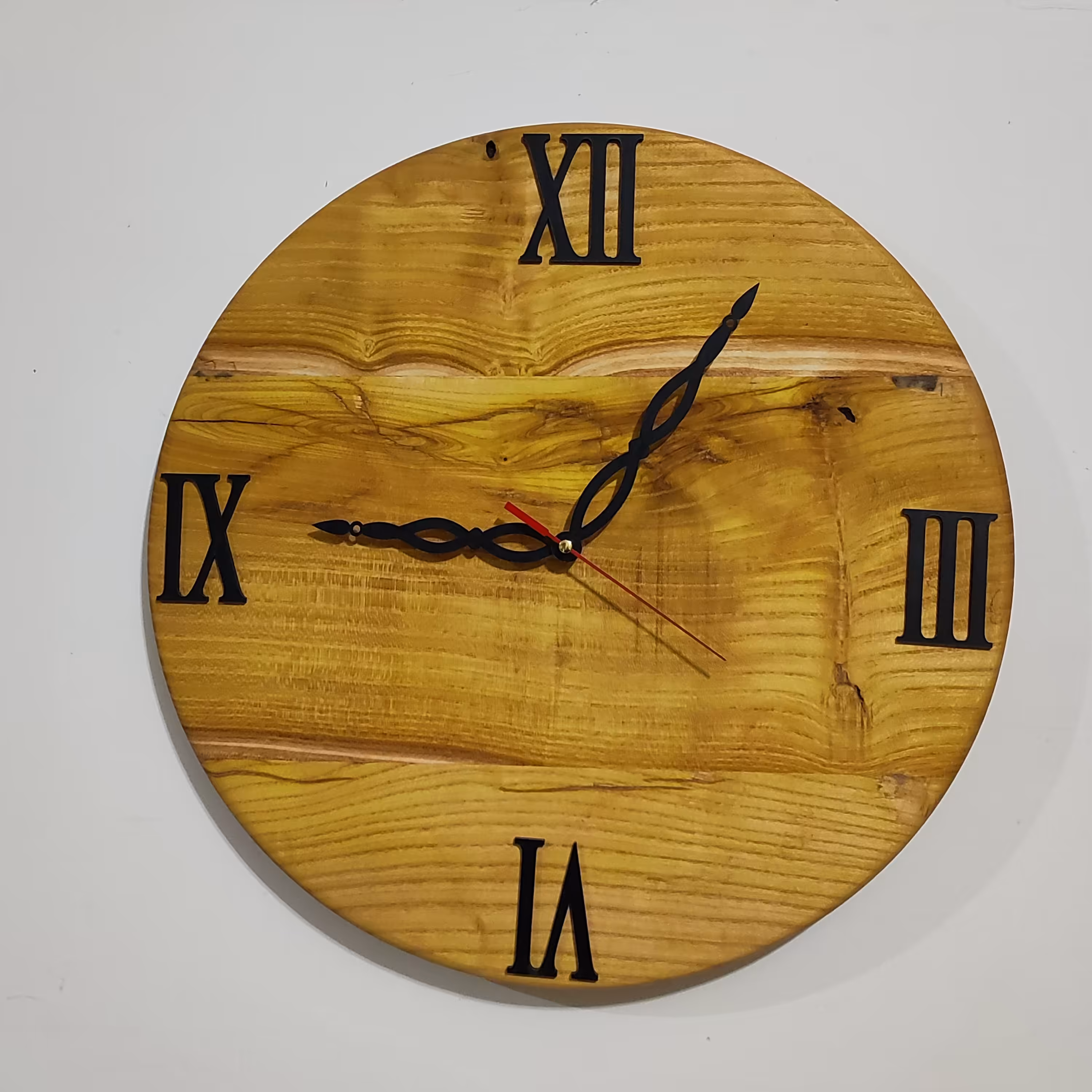 ساعت دیواری چوبی چوب توت