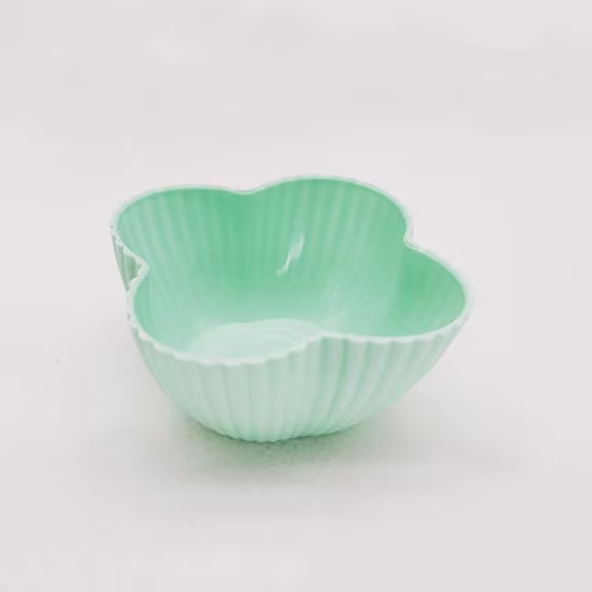 ظرف باگر طرح گل چهارپر 3 عددی جنس پلاستیکی 