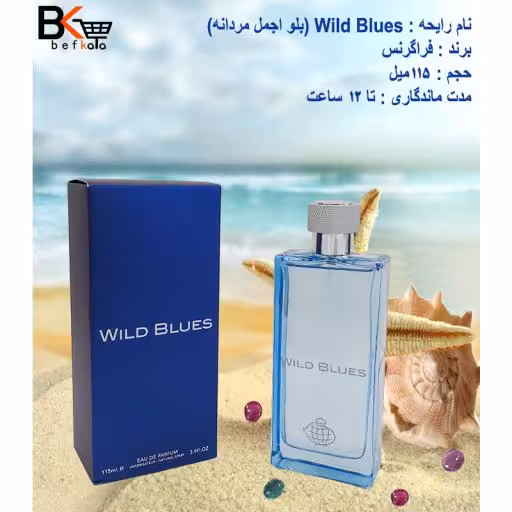 ادوپرفیوم 115 میل بلو اجمل Wild Blues مردانه برند فراگرنس