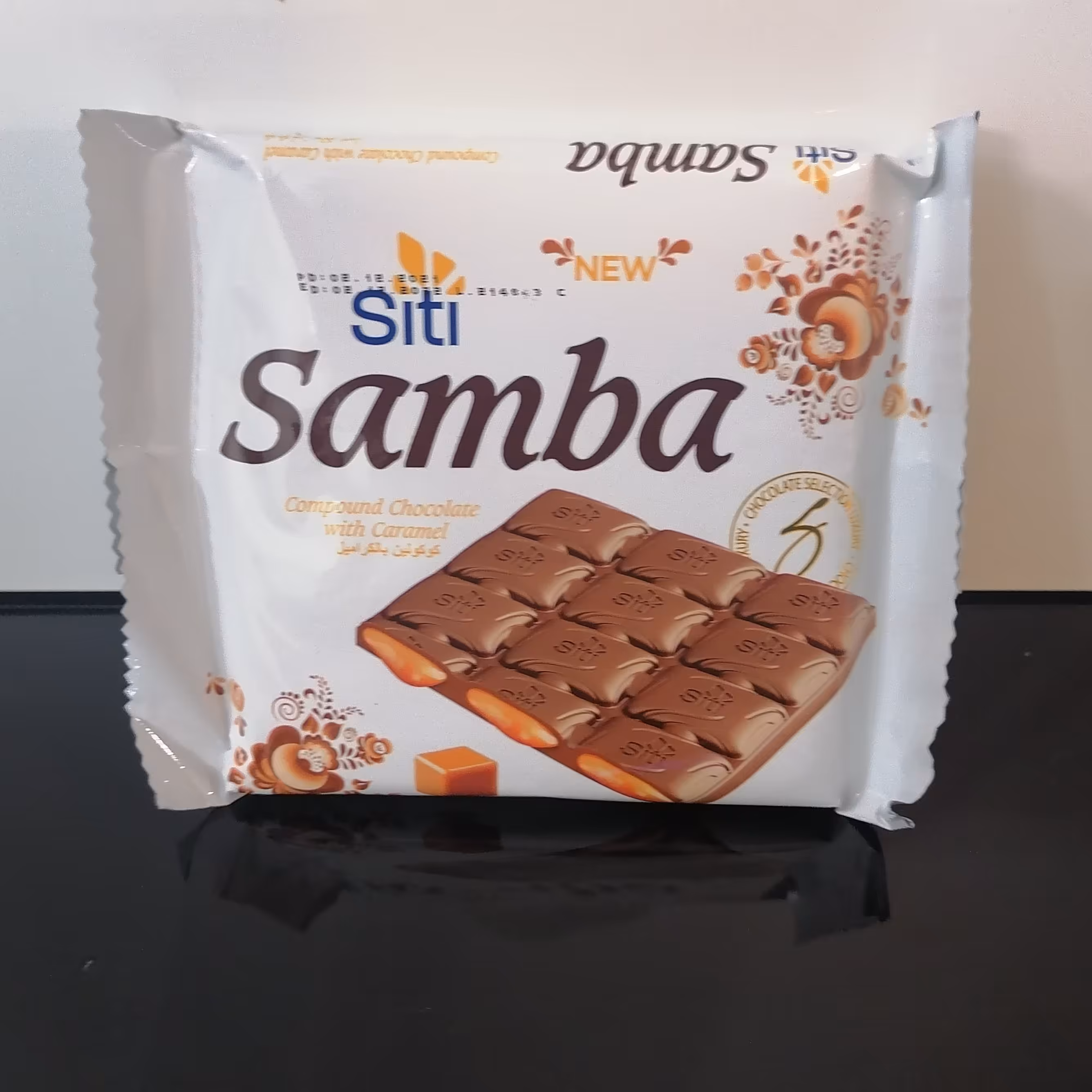 شکلات samba 60 گرمی کاراملی 