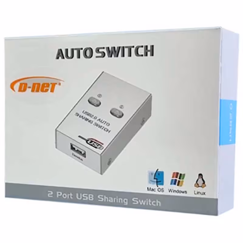 سوییچ 2 به 1 پرینتر اتوماتیک دی نت D-NET