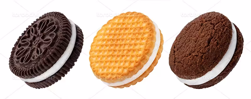 عکس بیسکویت کرم دار | گرافیک با طعم تربچه