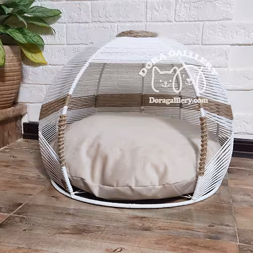 جای خواب سگ و گربه مدل خوشه دنج با پنجره