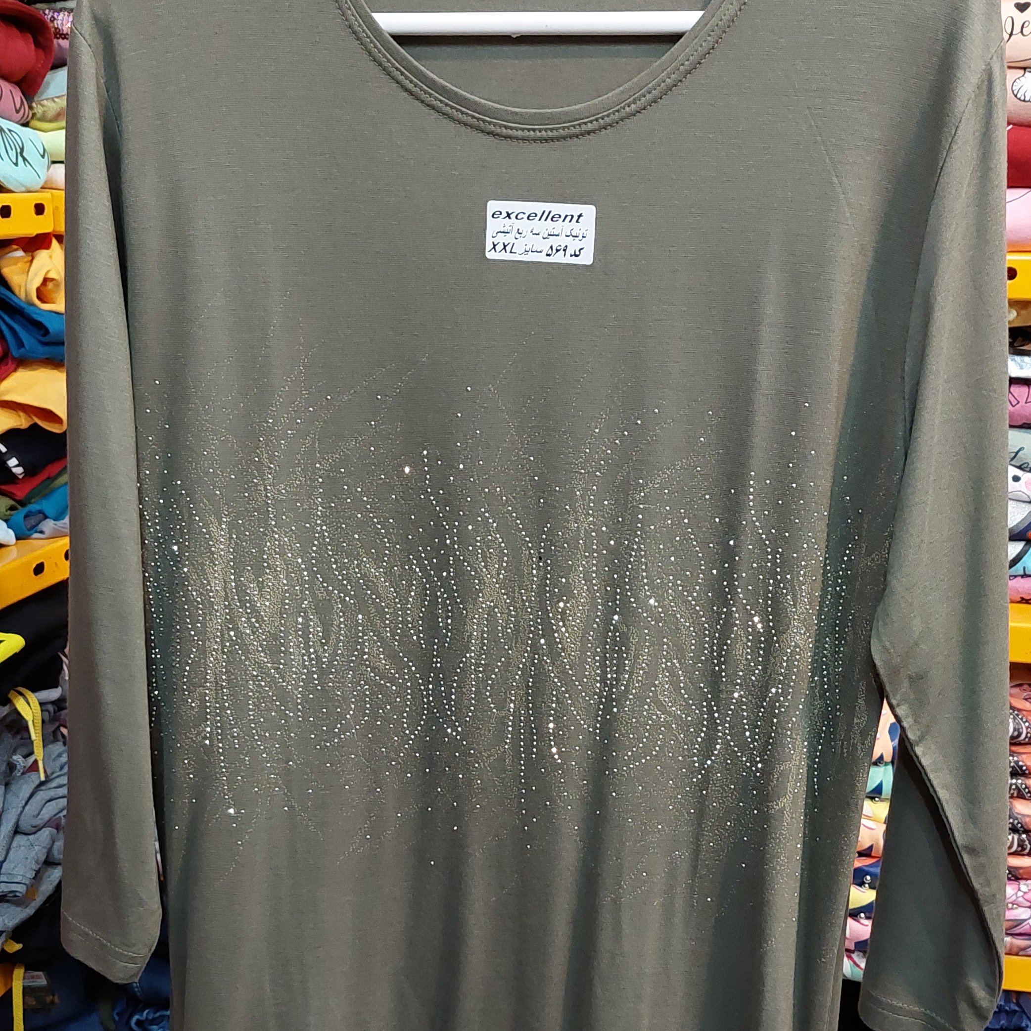 تونیک زنانه سایز بزرگ 2xl و 3xl جنس ویسکوز