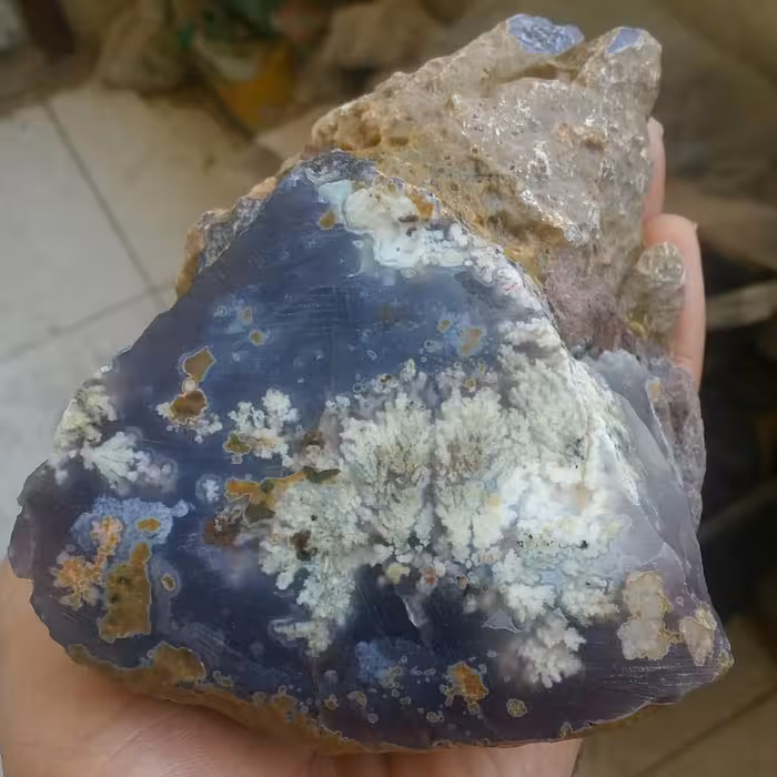 سنگ راف غولپیکر عقیق شجر شکوفه 7رنگ سوسنی کبود دیدنی محشر 100در100 طبیعی شاهکار خلقت
با قابلیت ساخت چندین نگین فوق قیمتی