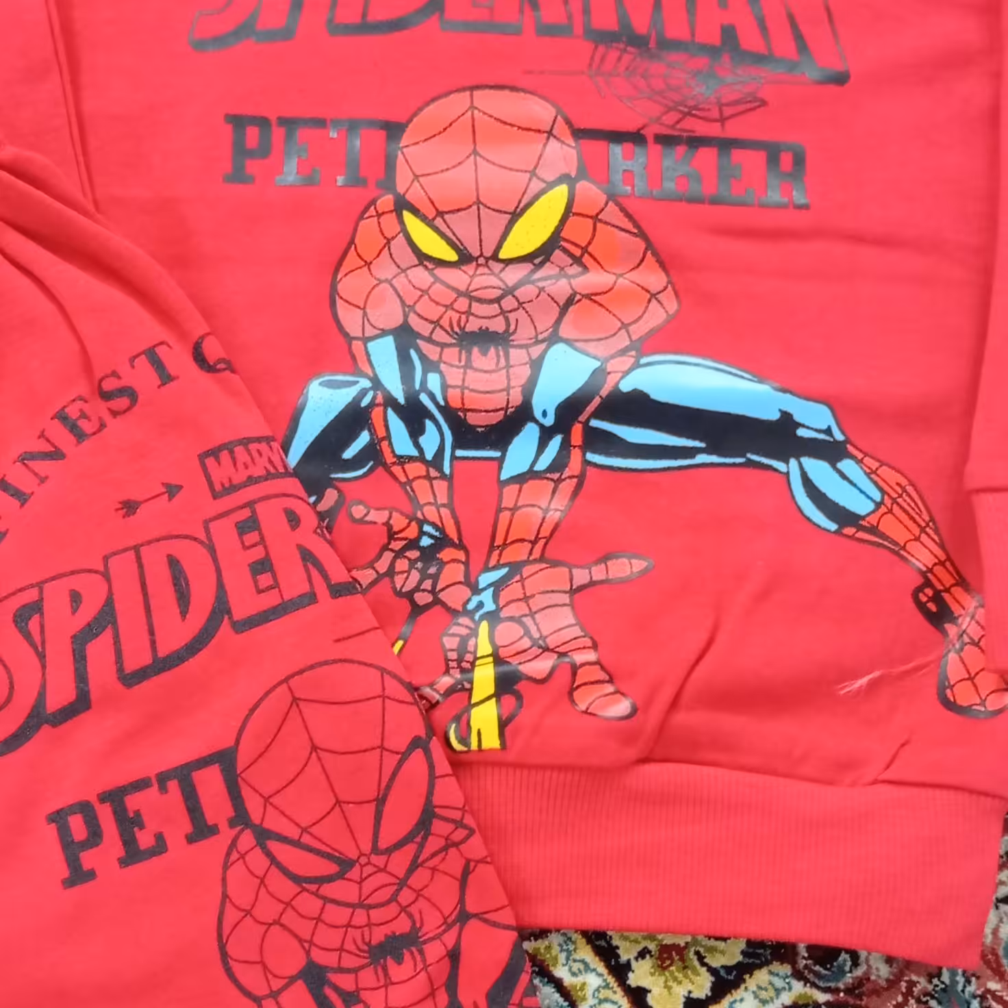 بلوز شلوار مرد عنکبوتی پنبه ای