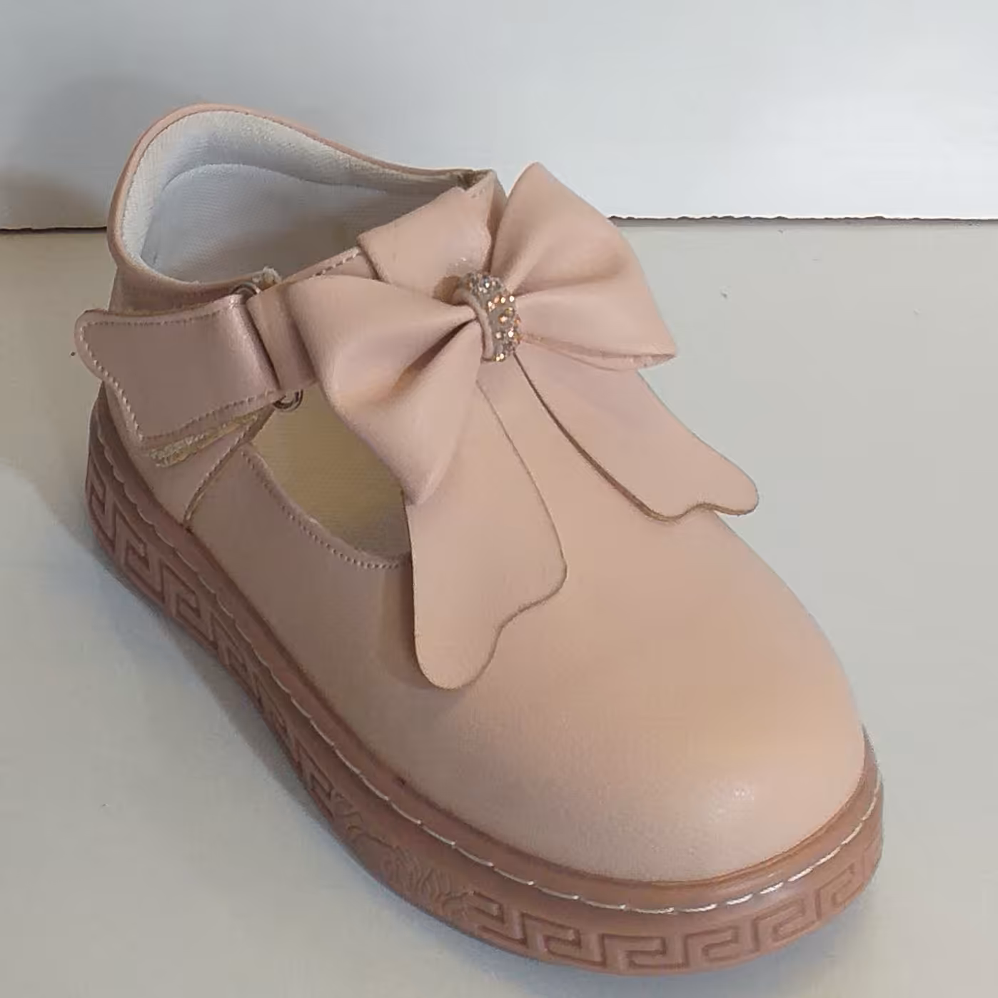 کفش دخترانه مجلسی مدل پاپیون بیاله کالباسی (33)