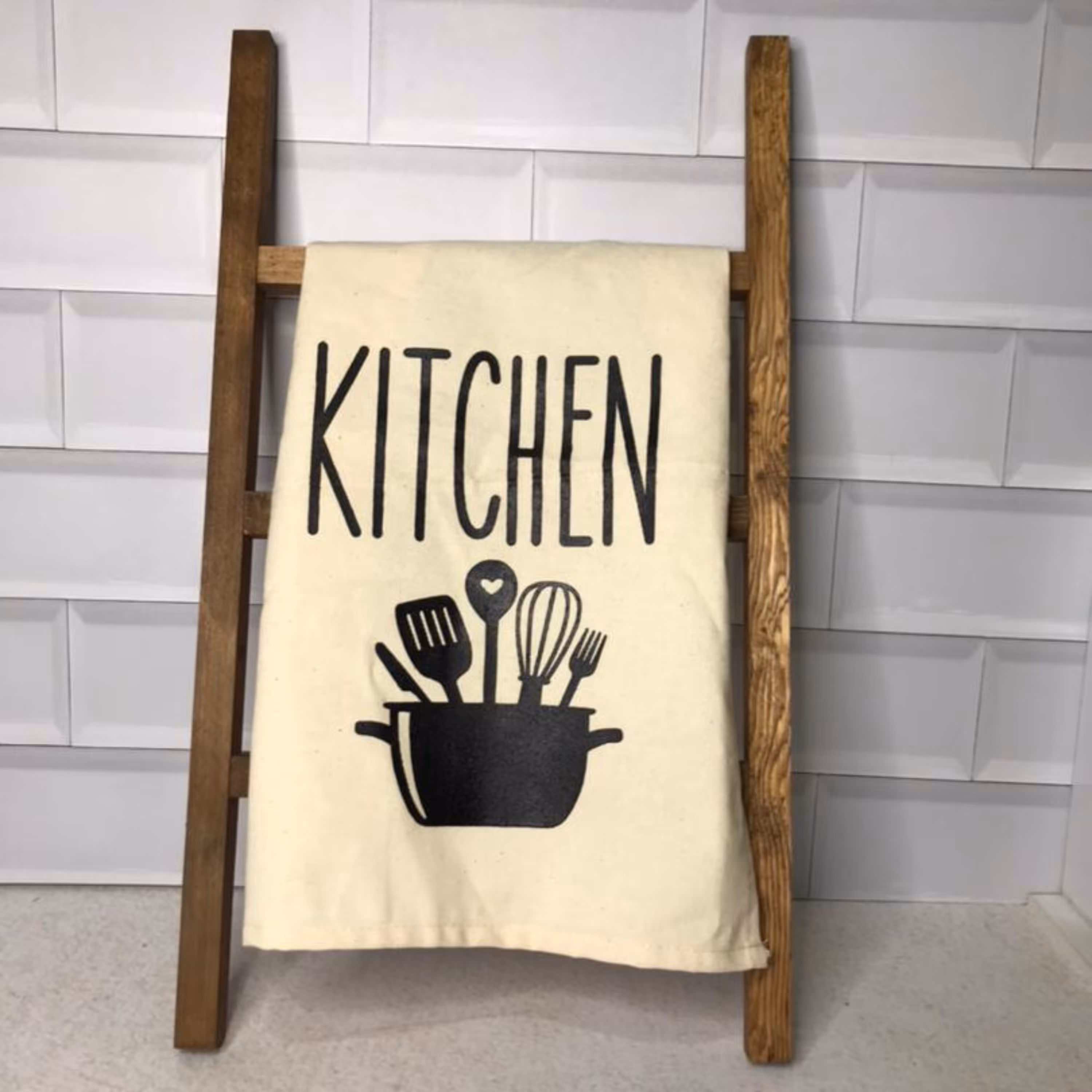 نردبان و دستمال