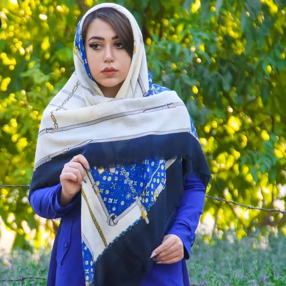 روسری نخی پنبه وارداتی چهارفصل 