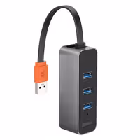 هاب 4 پورت USB3.0   RJ45 باسئوس مدل CAHUB-AH0G