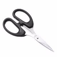  قیچی دسته پلاستیکی مشکی، بدنه استیل ضد زنگ 