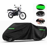 چادر موتورسیکلت مشکی YAMAHA DT 125 MOTORCYCLE TARPAULIN PREMIUM سازگار با قفل سیاه MPRO9002 MotoEn