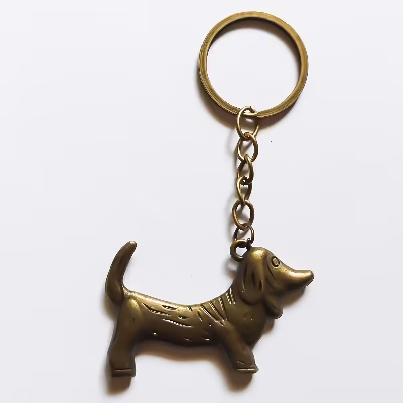 جاکلیدی دستی مدل پت مناسب خانم ها و آقایان عاشق حیوانات به رنگ برنز و با کیفیت