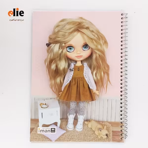 دفتر 60 برگ سیمی مجلد ایمان طرح 31