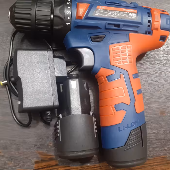 دریل شارژی پی ام دو باتری 