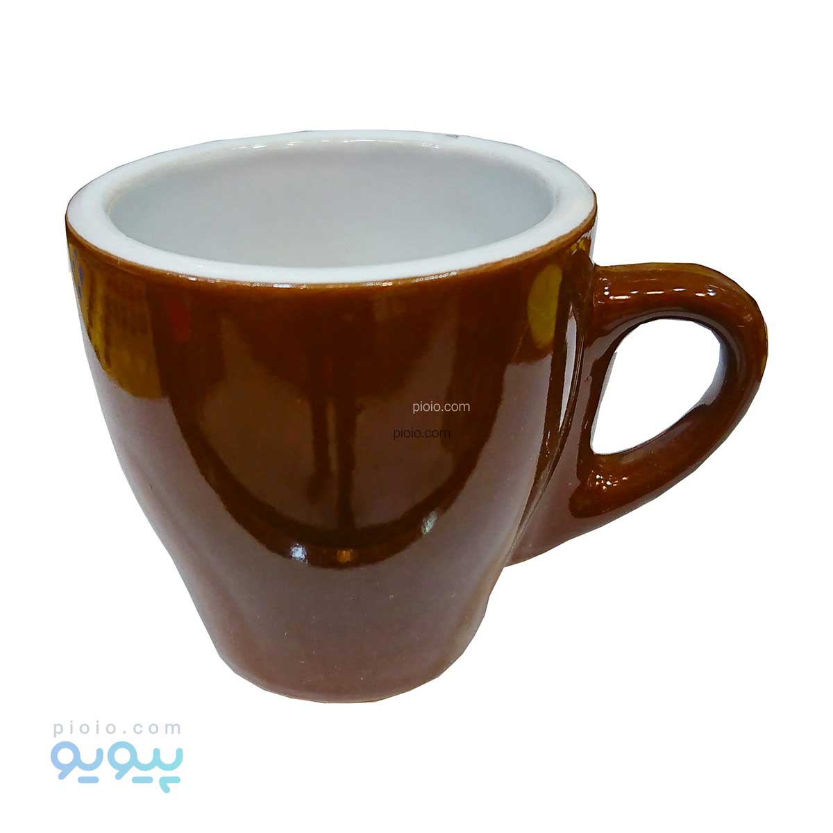 فنجان رنگی ساده دسته دار