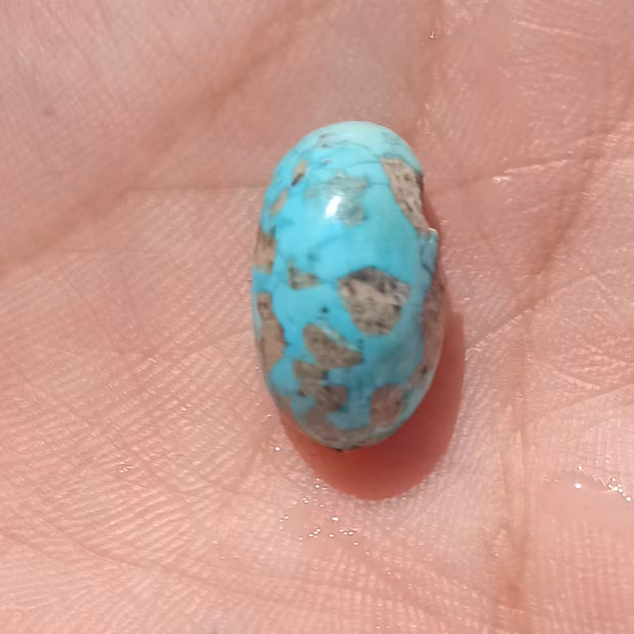 سنگ فیروزه اصل نیشابوری طبیعی سایز بزرگ زیبا.    -.