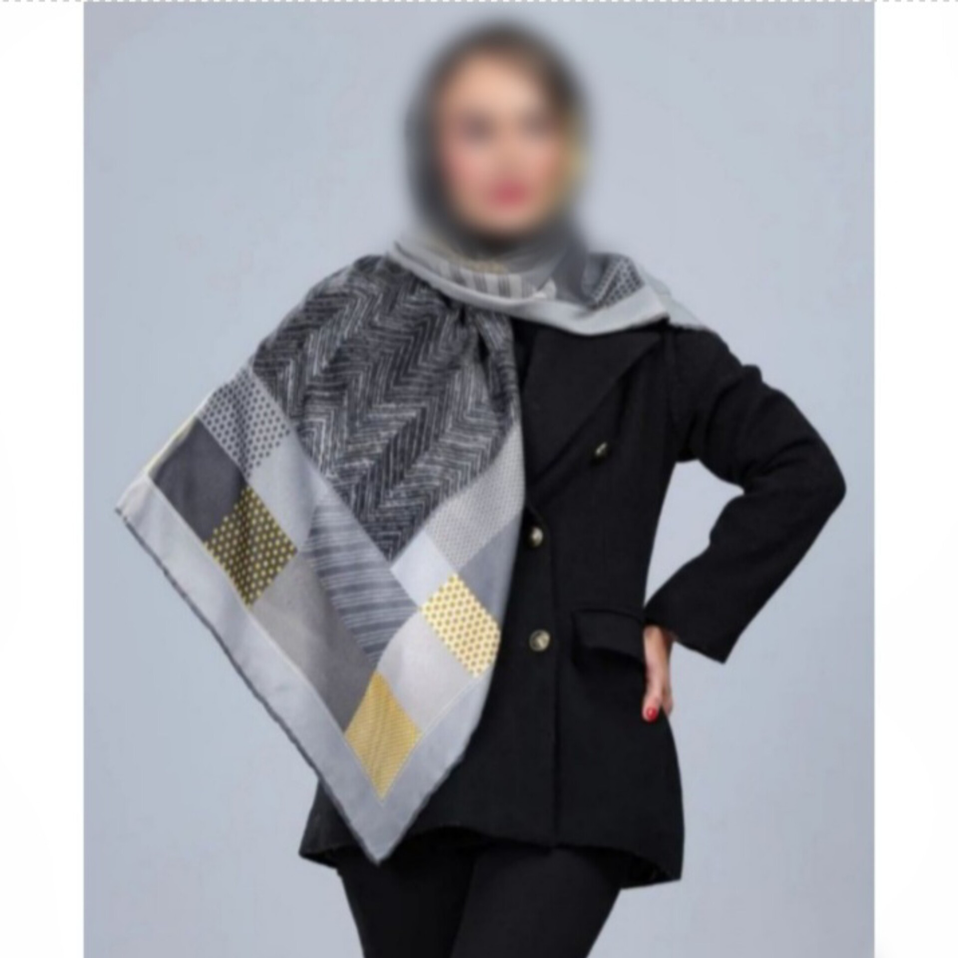 روسری قواره متوسط زنانه جنس لطیف و گرم در6رنگ (پس کرایه)