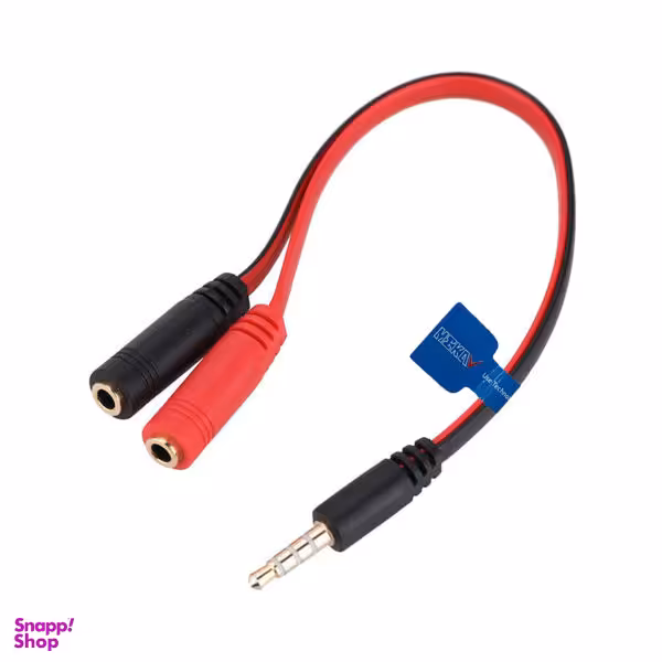 کابل 1 به 2 AUX مکا مدل MC40 طول 0.2 متر