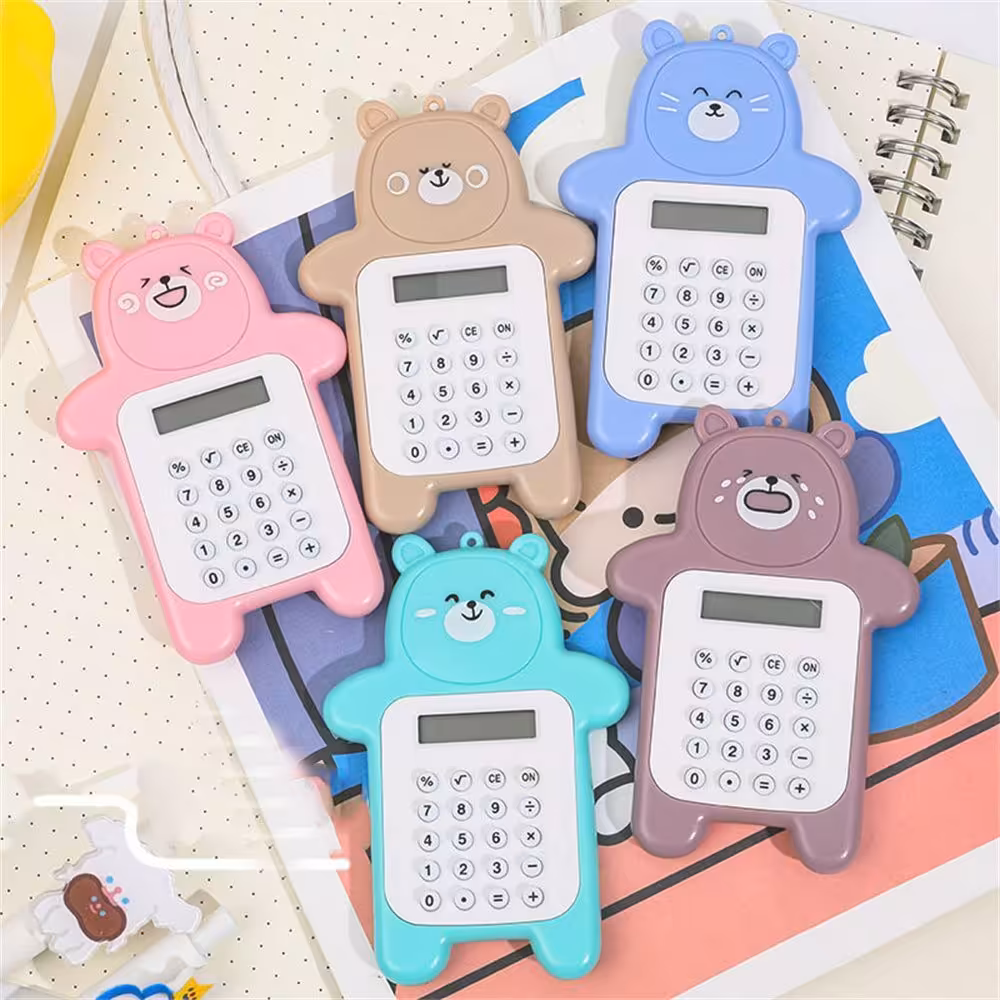 ماشين حساب فانتزی جيبی طرح خرس
