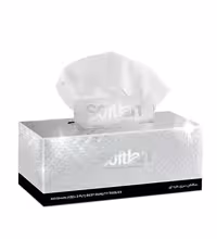 دستمال کاغذی سافتلن نقره ای 150 برگ دولایه