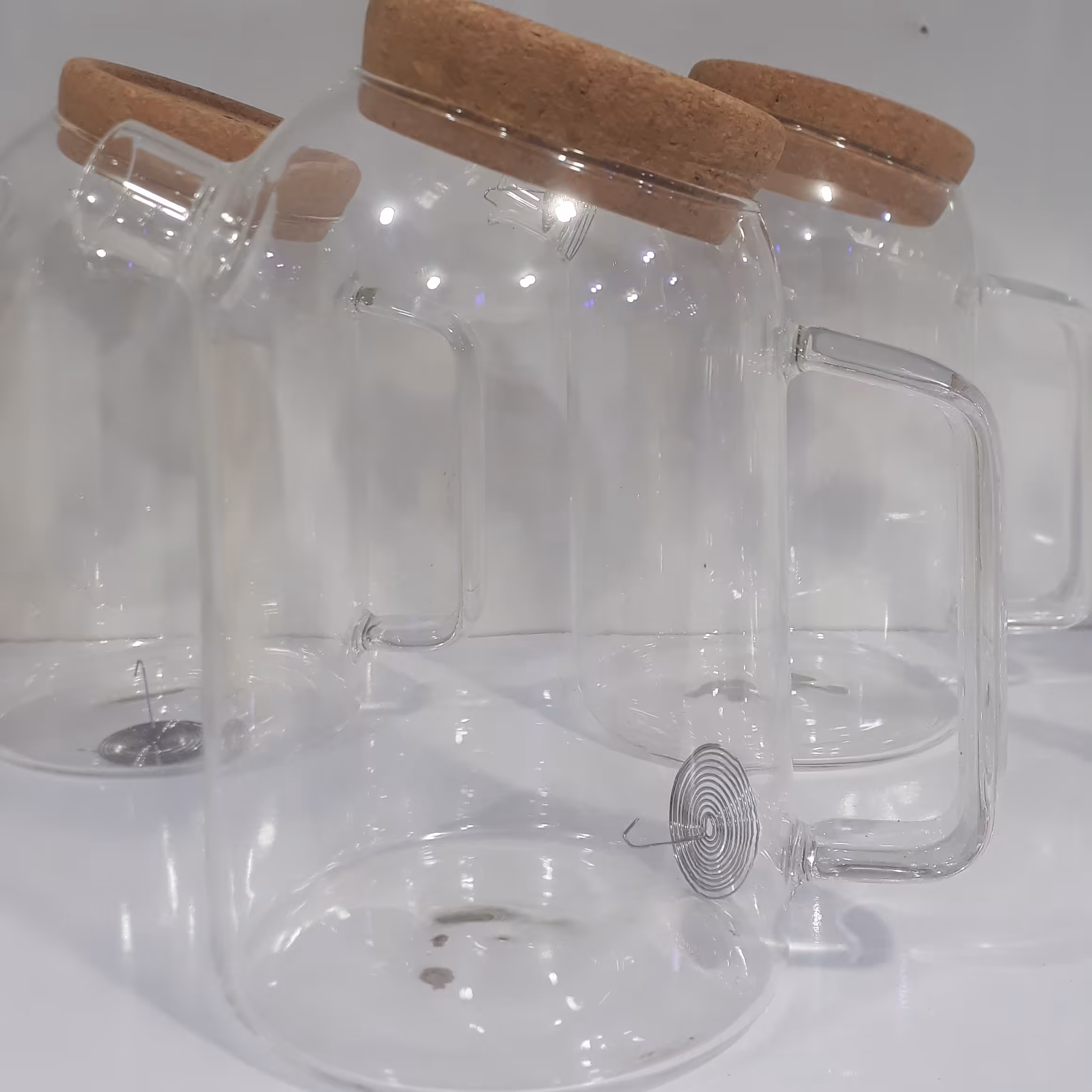 قوری پیرکس درب دکمه ای(1لیتری)