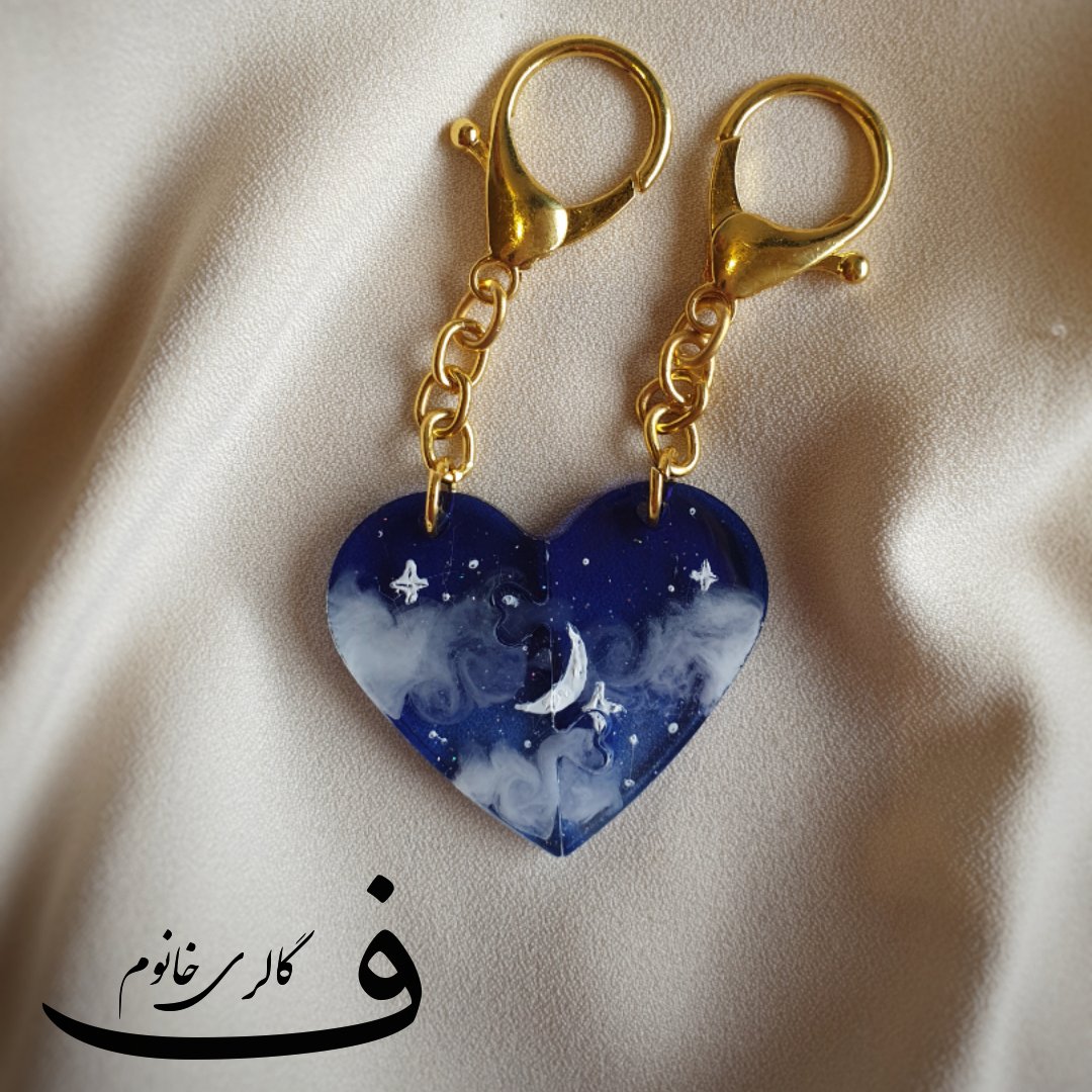 جاسوئیچی ست زوج فانتزی آسمان شب مجیکال ستاره ماه ابر دخترانه هدیه خاص