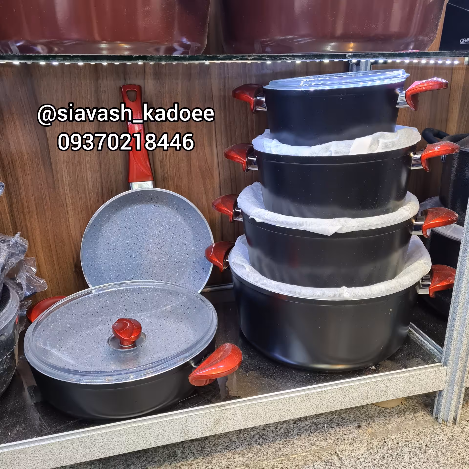 سرویس قابلمه ترکیه چدن گرانیت ( قابلمه ، تابه رژیمی ،ماهیتابه ، تابه