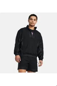 سویشرت ورزشی مشکی مردانه کت بافندگی 001 اورجینال Under Armour