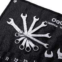آچار تخت و رینگی دلی مدل DL130012A مجموعه 12 عددی