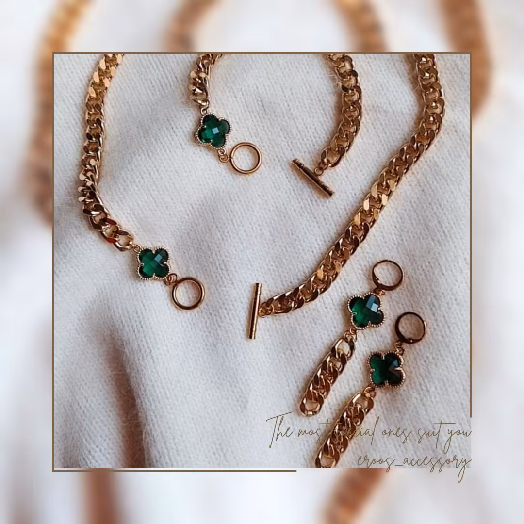 ست کارتیر قفل T با پلاک کریستالی، کد297